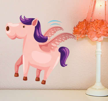 Adesivo cameretta cavallo alato