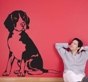 Adesivo murale cane Beagle