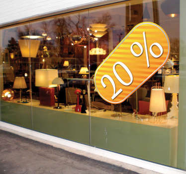 Sticker personalizzato ovale giallo