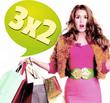 Sticker decorativo offerta negozio 2