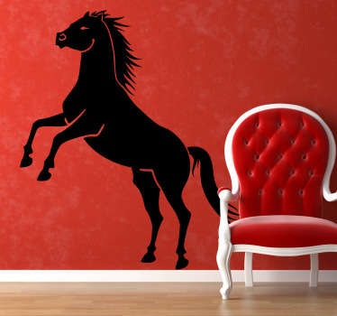 Sticker decorativo silhouette cavallo