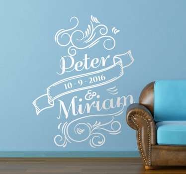Wall Sticker Data Matrimonio