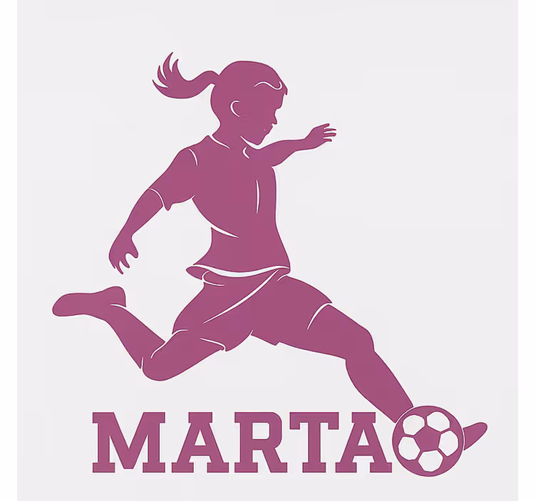 Tenda a rullo cameretta giocatrice di football - TenStickers