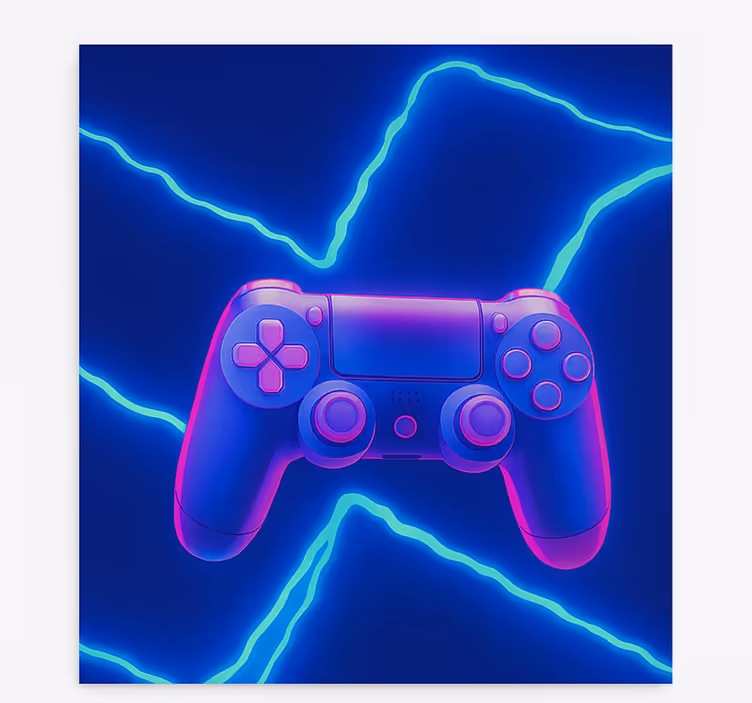Tenda a rullo gamer controller 3d neon x - TenStickers