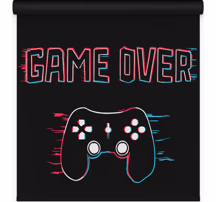 Tenda a rullo gamer game over - TenStickers
