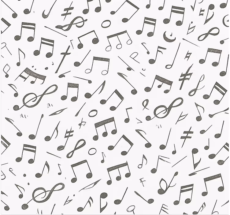Tenda a rullo camera ragazzi schema di note musicali - TenStickers
