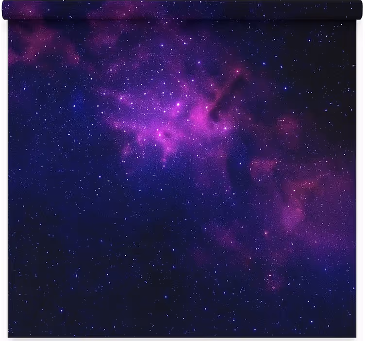 Tenda a rullo camera ragazzi stella della galassia viola - TenStickers