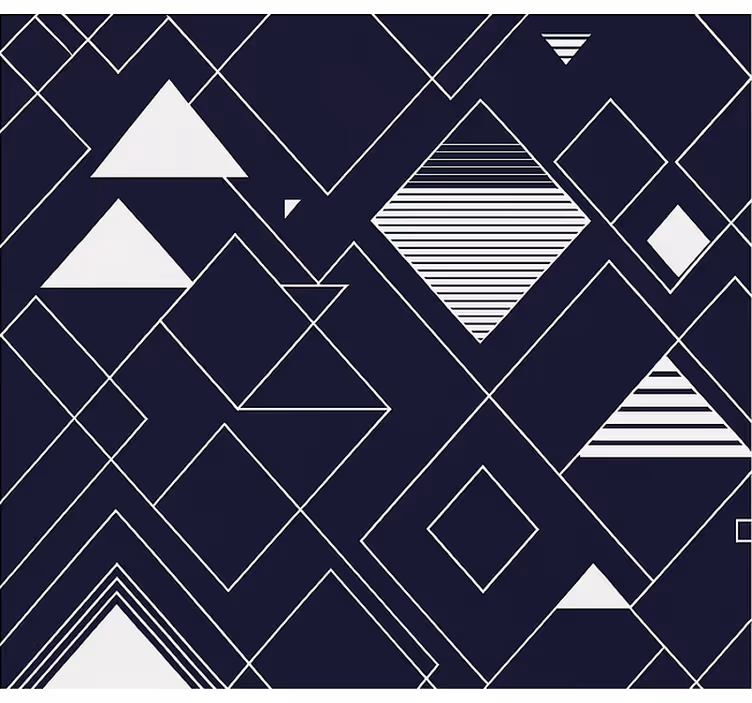 Tenda a rullo camera ragazzi geometria della marina - TenStickers