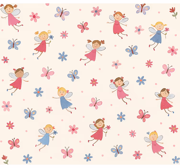 Tenda a rullo camera ragazzi piccole fate felici - TenStickers