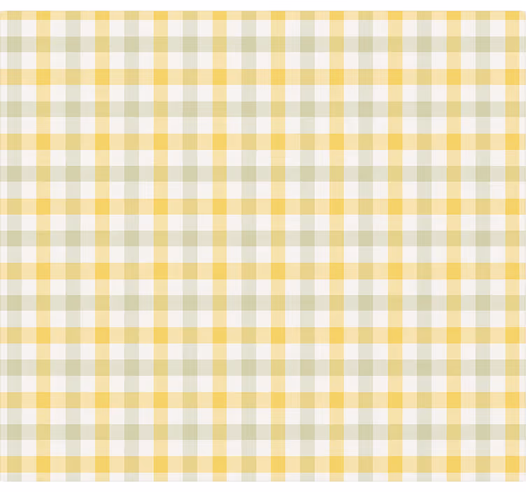 Tenda a rullo sala da pranzo modello picnic giallo - TenStickers