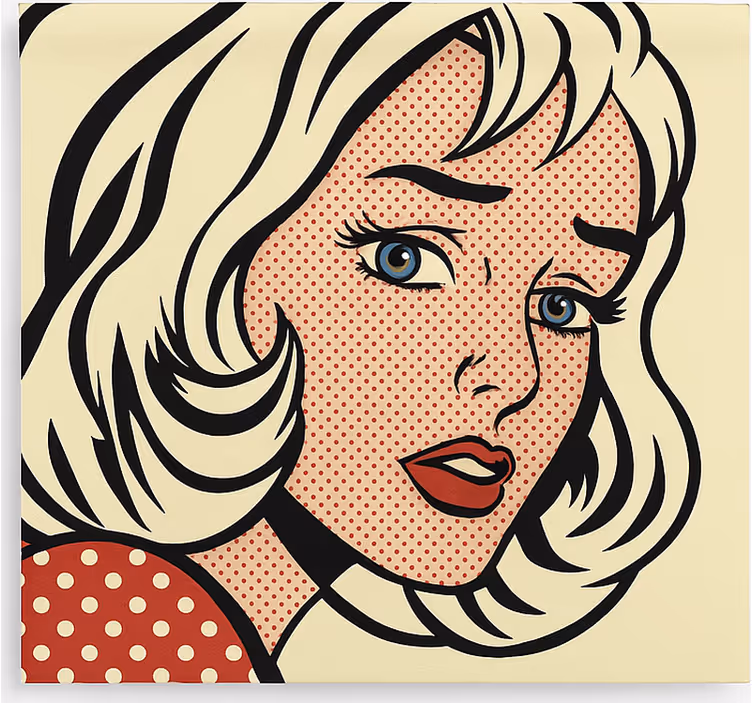 Tenda a rullo camera ragazzi ragazza pop art - TenStickers