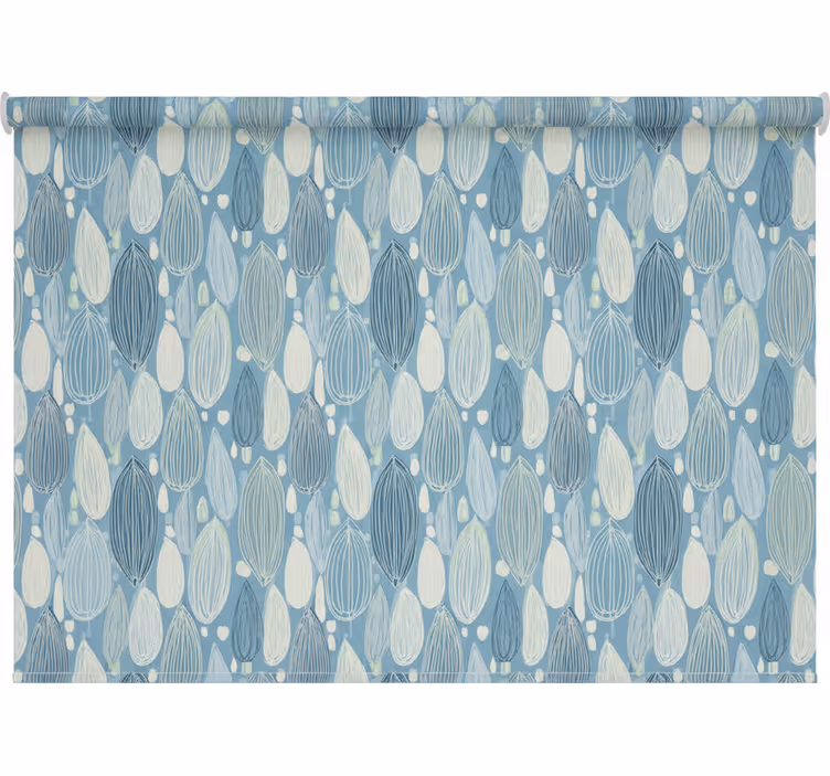 Tenda a rullo stile nordico gocce di pioggia nordiche - TenStickers