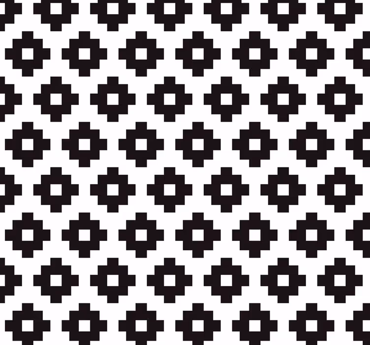 Tenda a rullo bagno ispirazione piastrelle geometriche - TenStickers