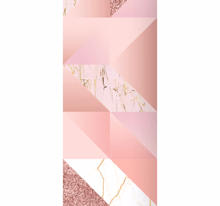 Tenda a rullo bagno marmo rosa dorato - TenStickers