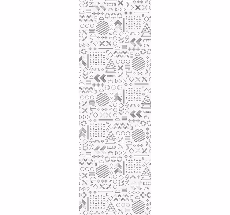 Tenda da ufficio a rullo motivo schizzi geometrici - TenStickers
