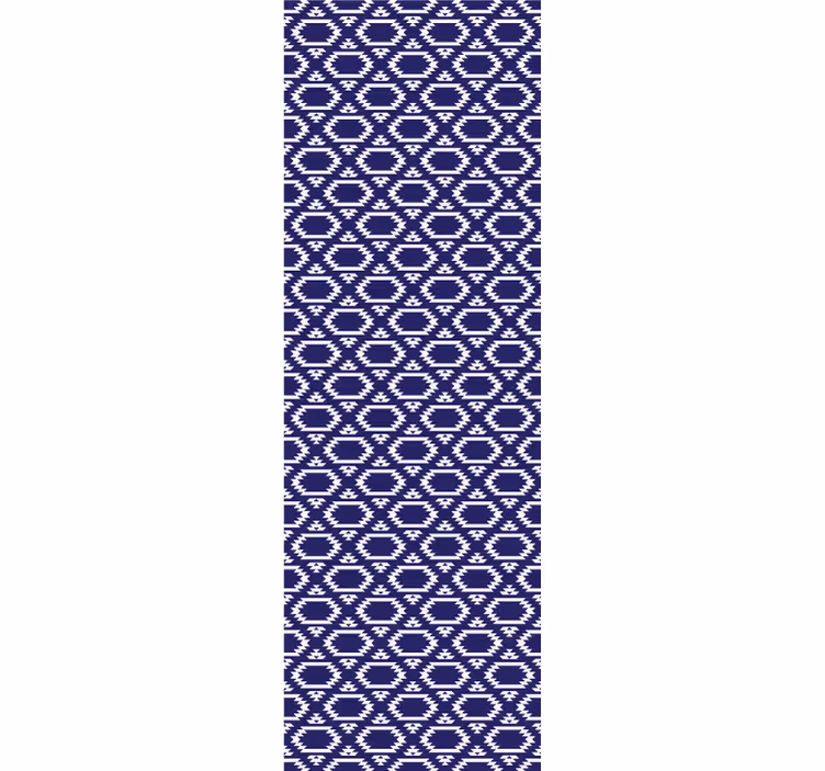 Tenda a rullo sala da pranzo forme esagonali geometriche - TenStickers