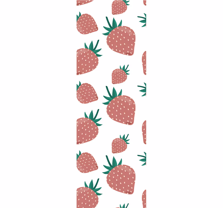 Tenda a rullo cucina motivo fragole - TenStickers