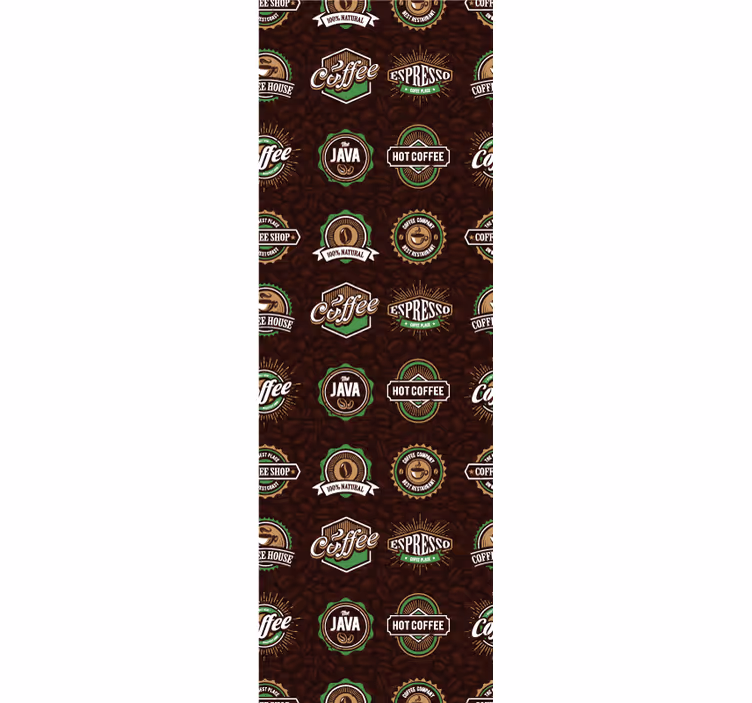 Tenda a rullo cucina motivo emblema caffè - TenStickers