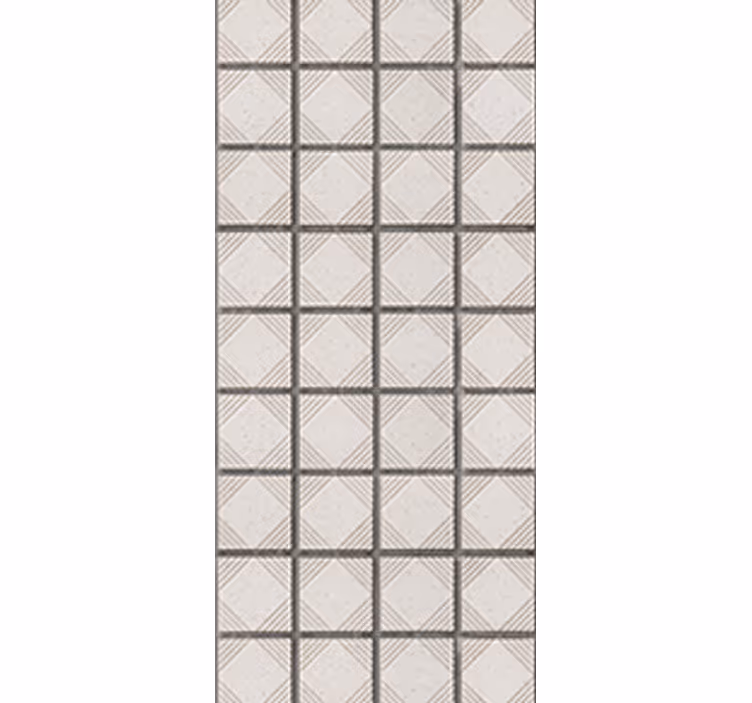 Tenda a rullo cucina piastrelle astratte bianche minimaliste - TenStickers