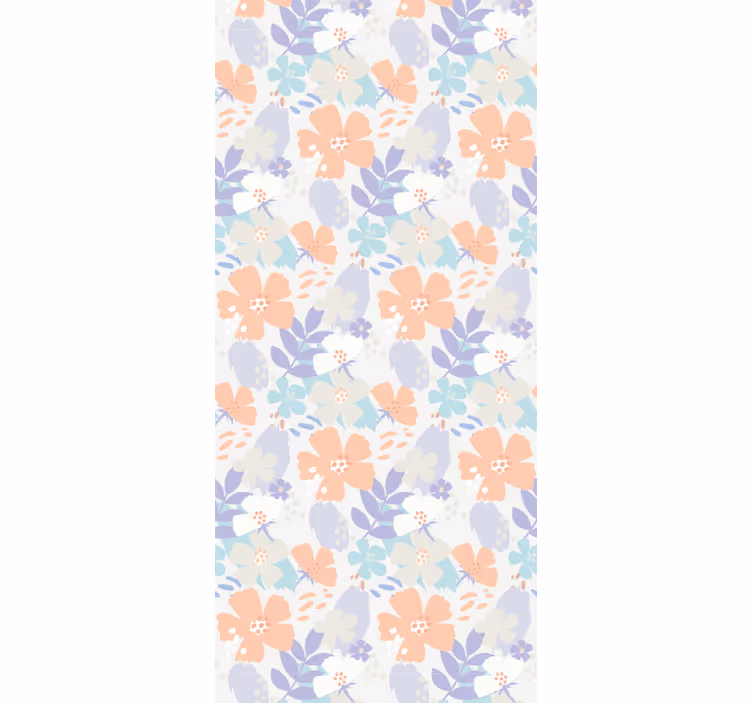 Tenda a rullo cucina fiori originali nordici - TenStickers