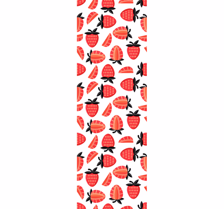Tenda a rullo cucina motivo fragole rosse realistiche - TenStickers