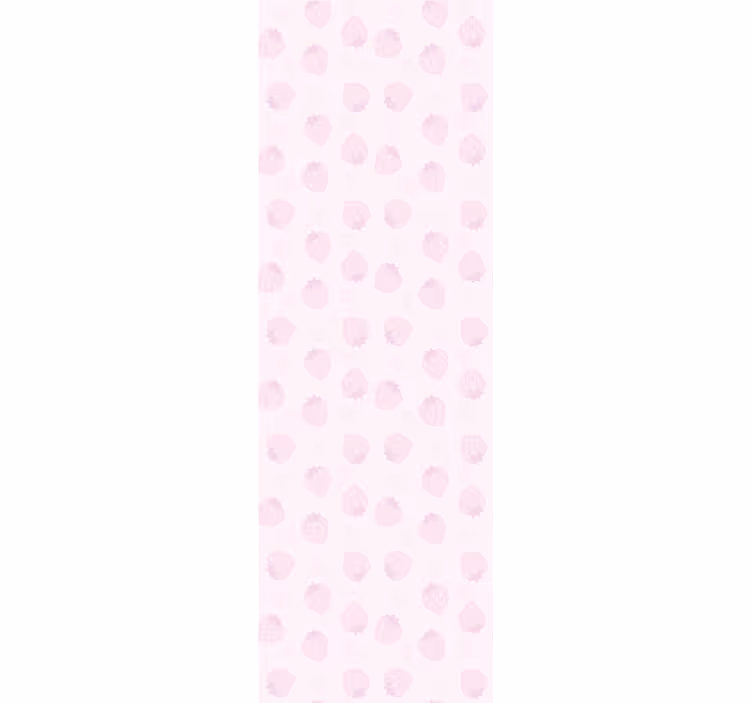 Tenda a rullo cucina motivo fragole su rosa - TenStickers