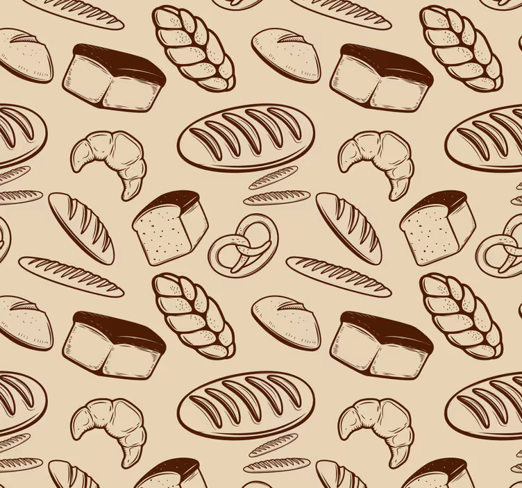 Tenda a rullo cucina effetto panetteria seamless - TenStickers