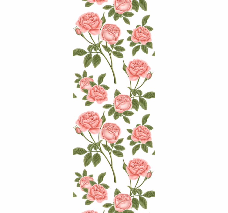 Tenda a rullo cucina stampa floreale rose - TenStickers