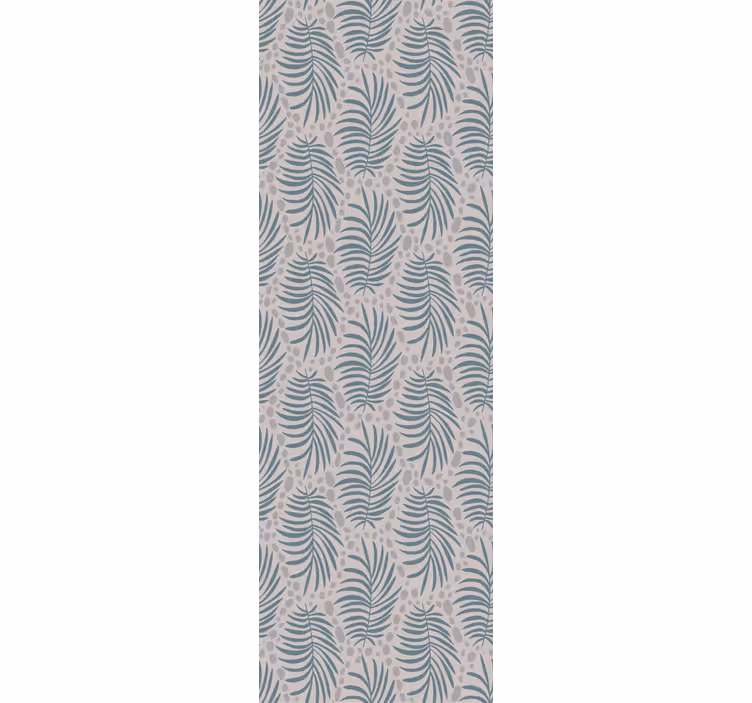 Tenda a rullo sala da pranzo motivo hamptons blu tropicale - TenStickers