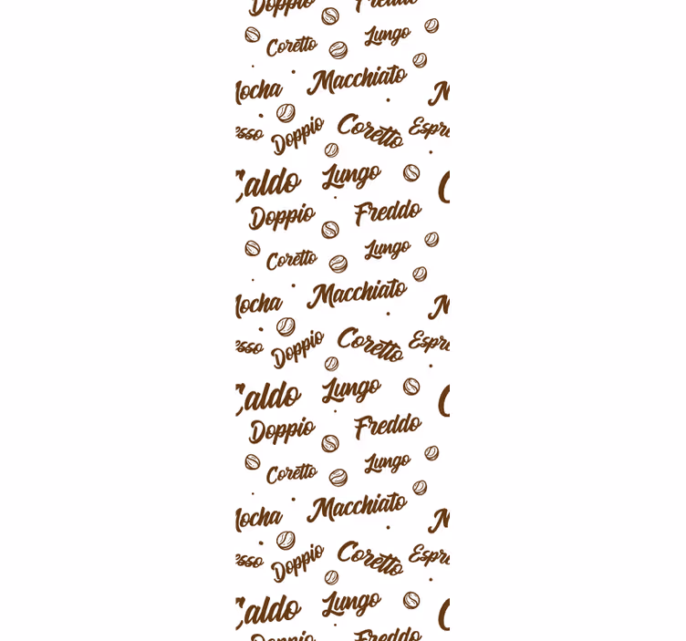 Tenda a rullo sala da pranzo caffè ogni giorno - TenStickers