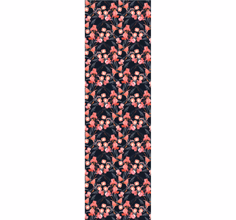 Tenda a rullo sala da pranzo fiori rosa fragili su rami - TenStickers