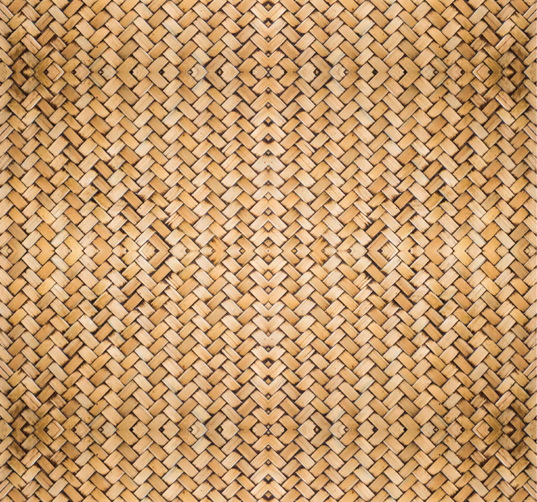 Tenda a rullo sala da pranzo effetto intrecciato bamboo - TenStickers