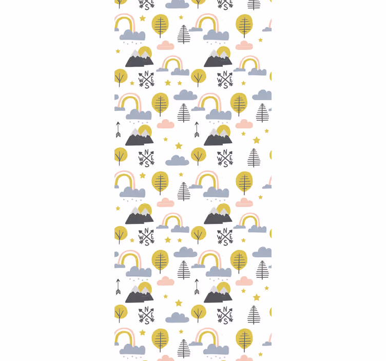 Tenda a rullo cameretta scena naturale giocosa - TenStickers