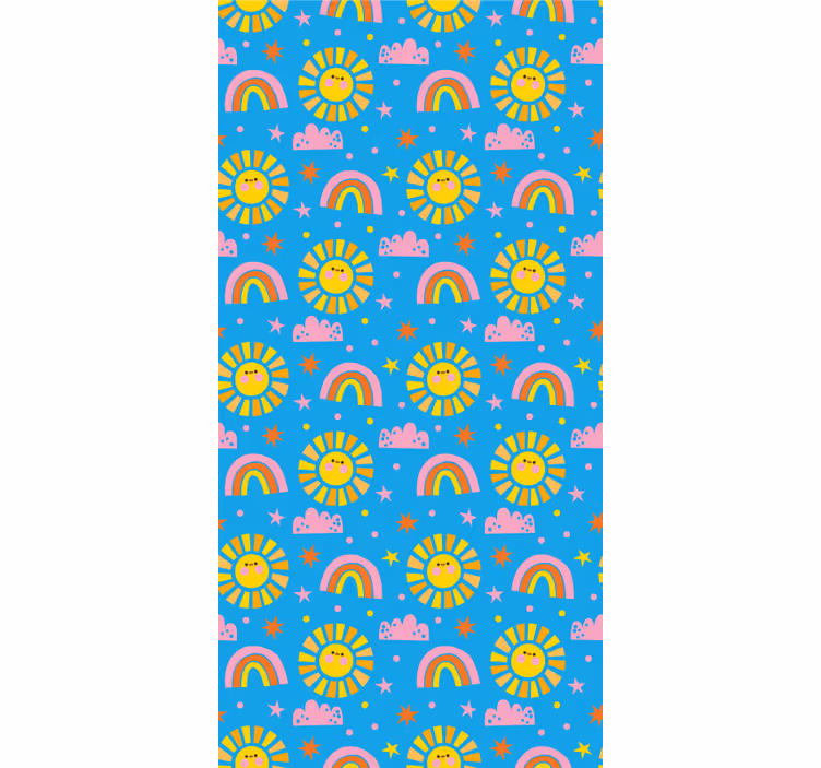 Tenda a rullo cameretta arcobaleni giocosi - TenStickers