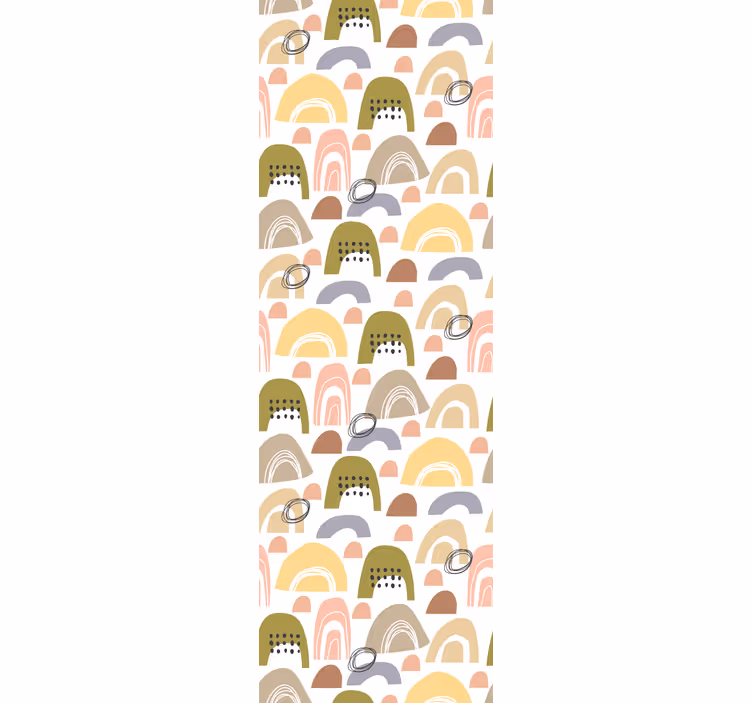 Tenda a rullo cameretta motivo arcobaleno nordico - TenStickers