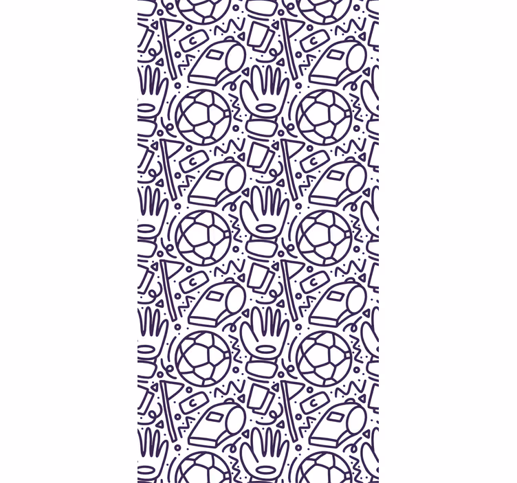 Tenda a rullo cameretta design sportivo doodle - TenStickers