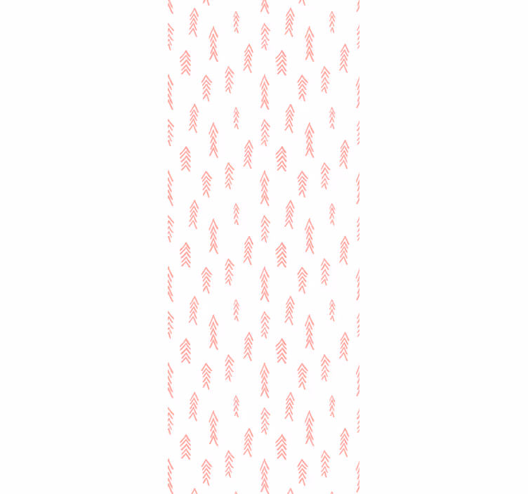 Tenda a rullo cameretta motivo frecce rosa su bianco - TenStickers