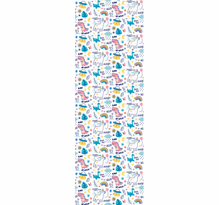 Tenda a rullo cameretta illustrazione bambini disegni - TenStickers