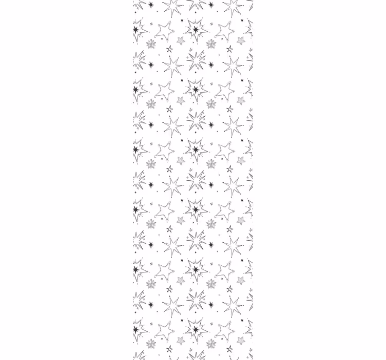 Tenda a rullo cameretta motivo stelle silhouette - TenStickers