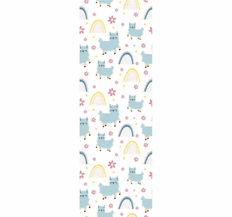 Tenda a rullo cameretta motivo pecore e unicorni divertenti - TenStickers