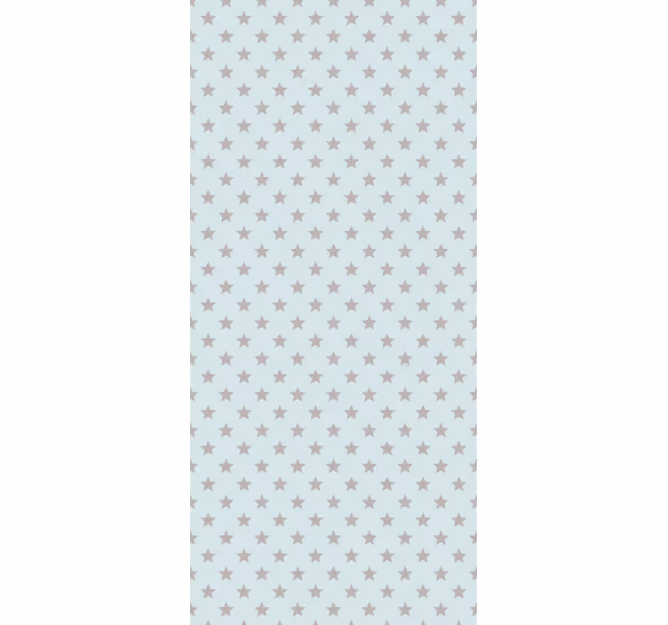 Tenda a rullo cameretta sfondo blu con stelle grigie - TenStickers