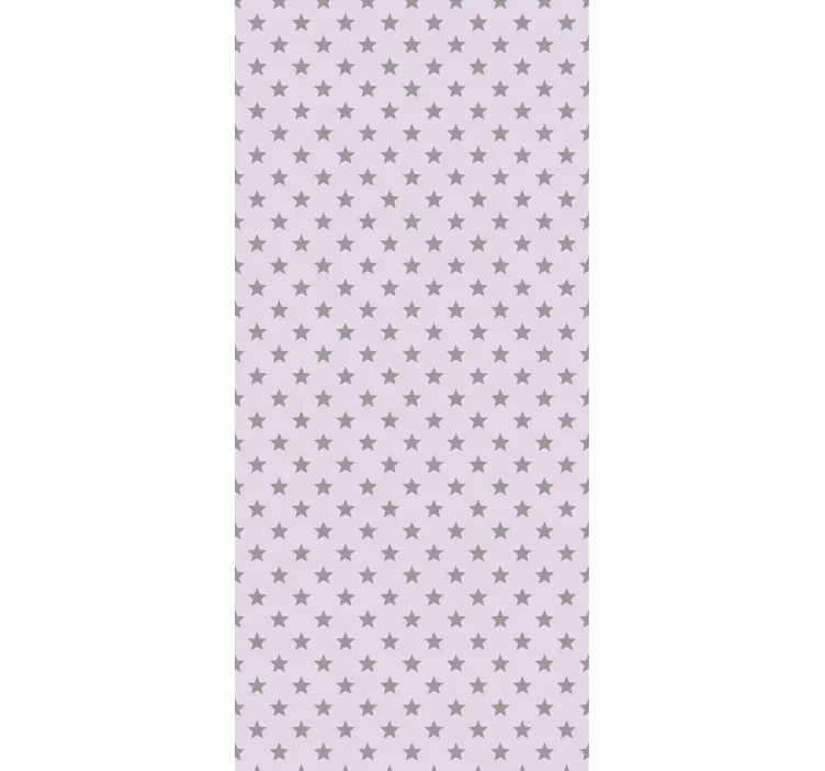 Tenda a rullo cameretta stelle grigie su sfondo rosa - TenStickers