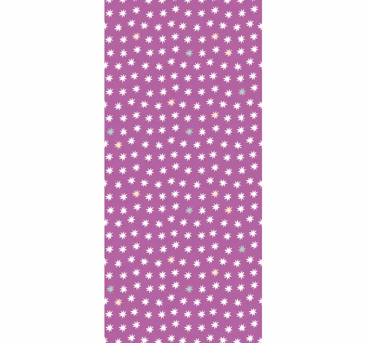 Tenda a rullo cameretta stelle bianche per bambini - TenStickers