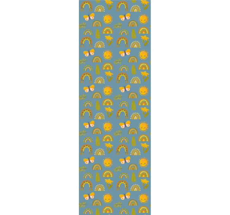 Tenda a rullo cameretta motivo disegnato a mano spesso - TenStickers