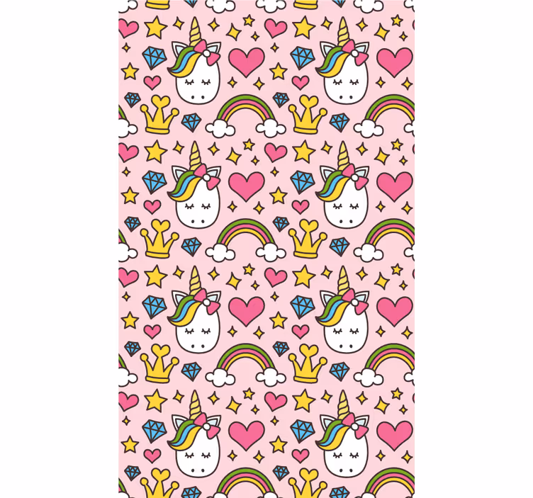 Tenda a rullo cameretta fantasia unicorno giocosa - TenStickers