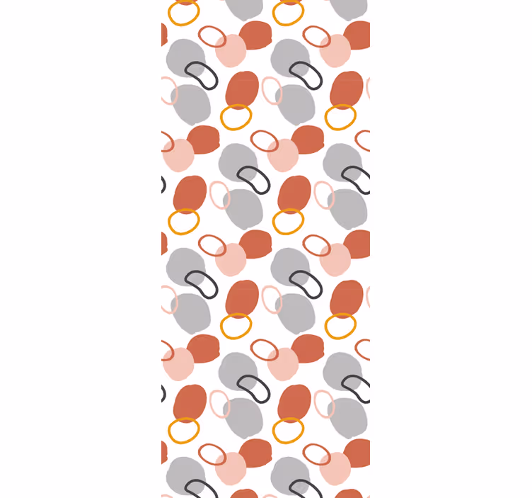 Tenda a rullo per ufficio pois geometrici colorati astratti - TenStickers
