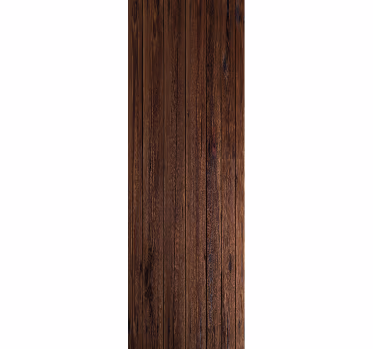 Tenda a rullo per ufficio in tavole di legno marroni - TenStickers