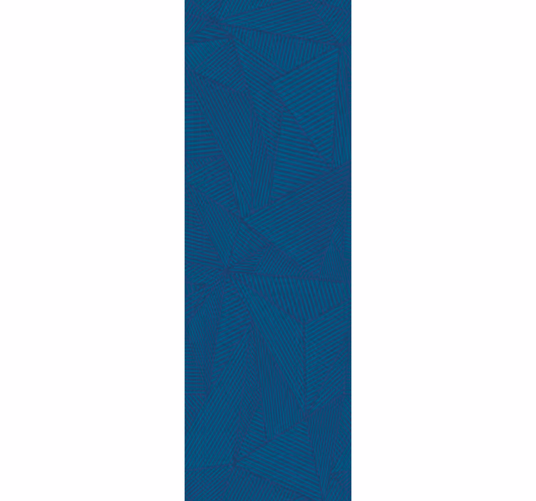 Tenda a rullo per ufficio motivo geometrico blu semplice - TenStickers