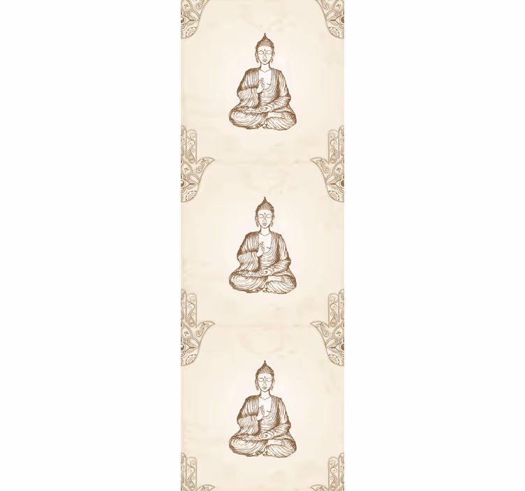 Tenda a rullo per ufficio simbolo mano di buddha - TenStickers