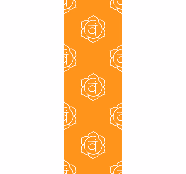 Tenda a rullo per ufficio simbolo chakra sacrale - TenStickers